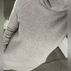 James Perse Gray Turtleneck long Sweater/Tunic with kangaroo pocket.